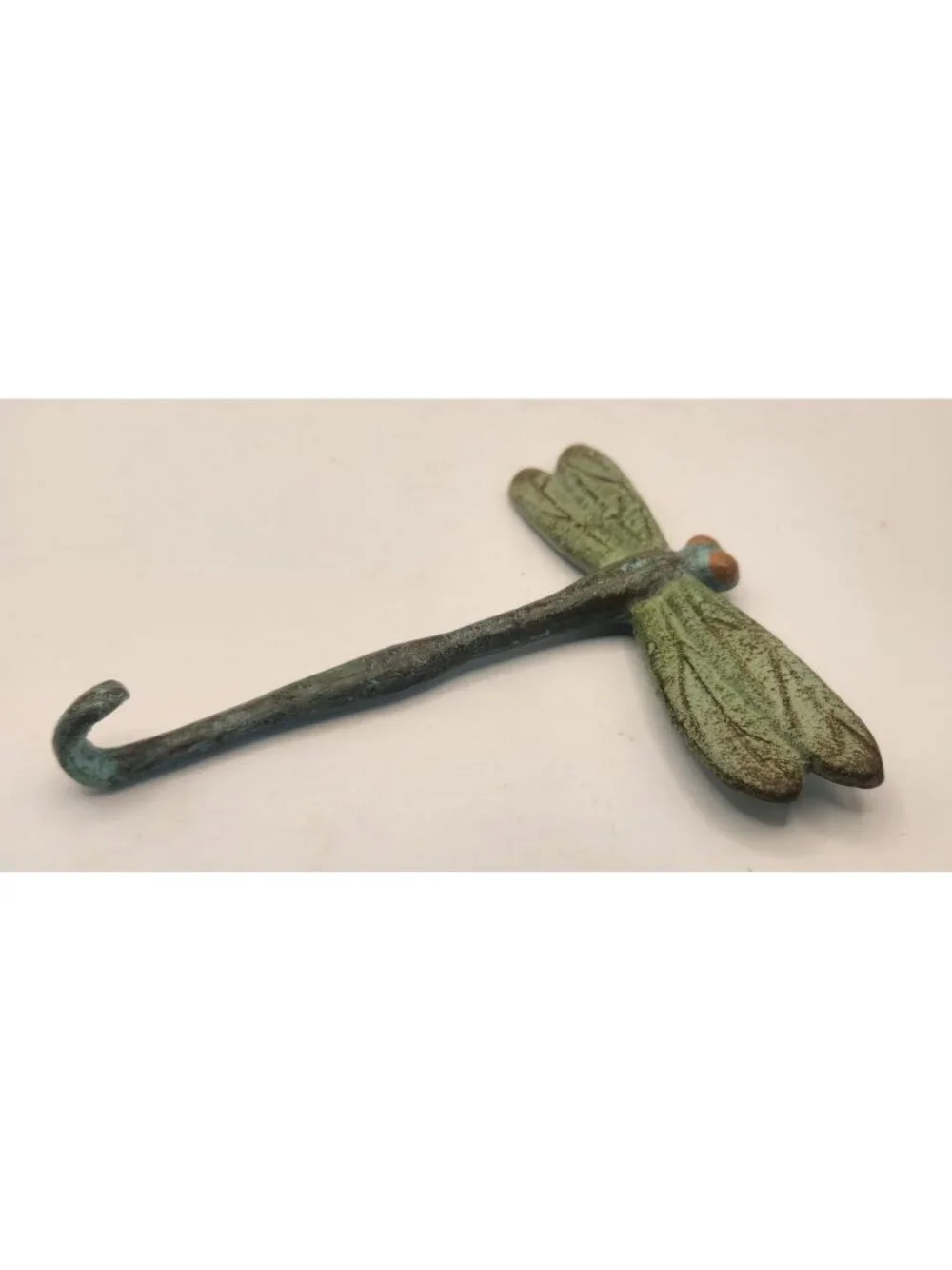 solid cast brass or bronze dragonfly wall hook